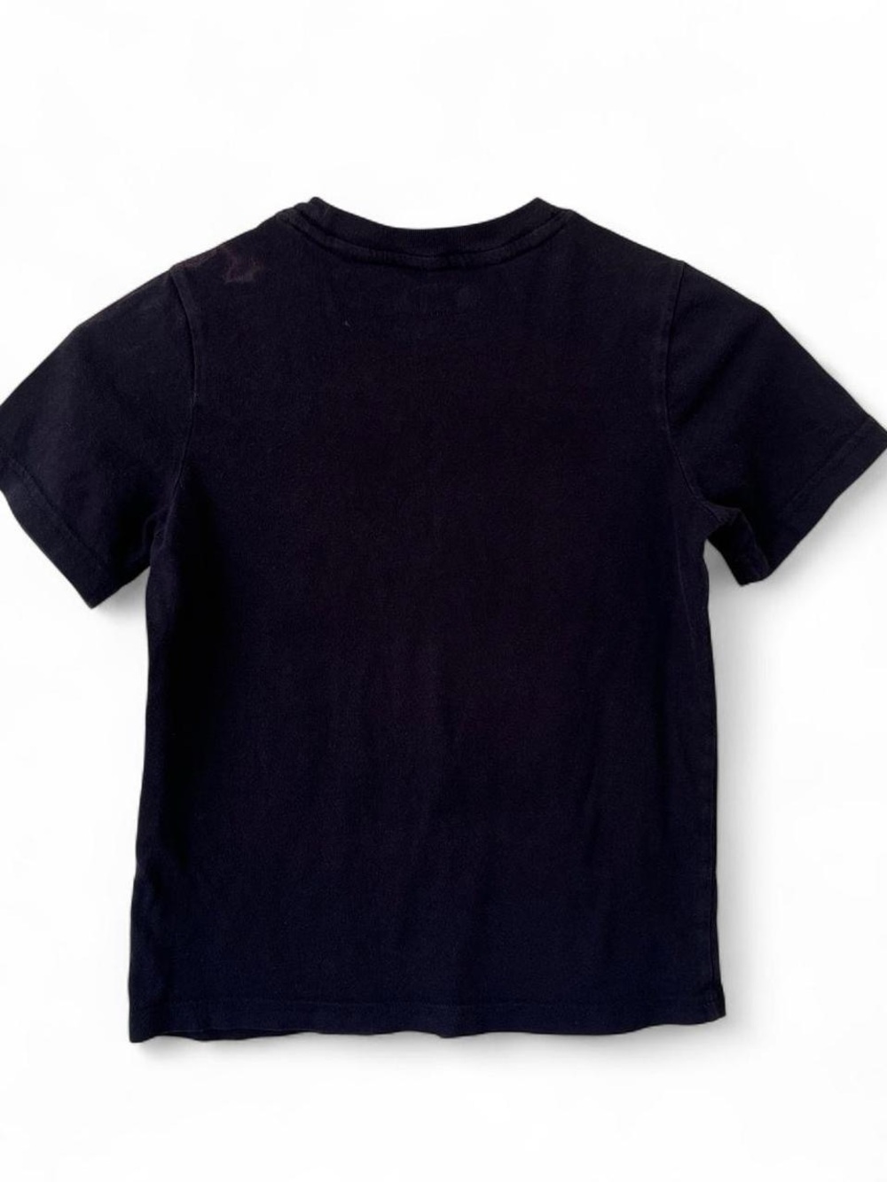 Boys Small 6/7 Black Short Sleeve Graphic T-Shirt Athletic Soccer Crewneck Play - Picture 2 of 8